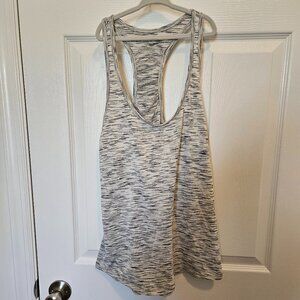 Lululemon White and Black Tank